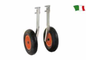 CEREDI RUOTE ALAGGIO RIBALTABILI PER GOMMONI FINO KG.450 RUOTA MM.360
