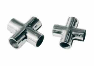 TREM SRL RACCORDO A QUATTRO ASSI PRESSOFUSO INOX MM.25