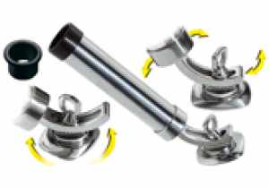 TREM SRL PORTACANNE IN ACCIAIO INOX ATTACCO A BASE