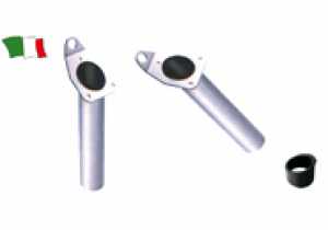 TREM SRL PORTACANNE IN ACCIAIO INOX AD INCASSO INCLINATO CON ANELLO