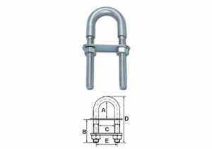 TREM SRL GOLFARE AD U INOX MM.8X105