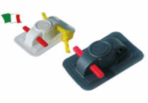 SCOPREGA PASSACORDA CON BITTA IN PVC COLORE GRIGIO