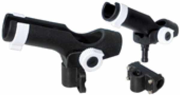 PORTACANNE DA BATTAGLIOLA DOPPIA REGOLAZIONE NERO ABS