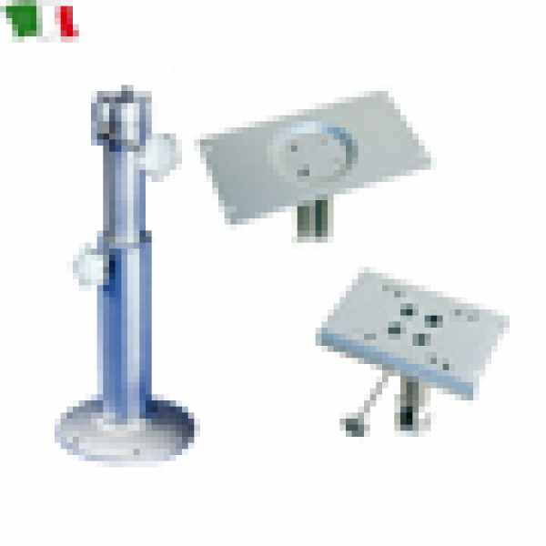 SUPPORTO PER SEDILE GIREVOLE TELESCOPICA CM.40-60 CON PIASTRA MODELLO A
