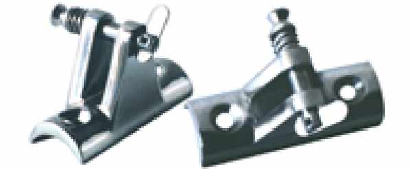 BASE A FORCELLA CONCAVA PER TUBI MM.40