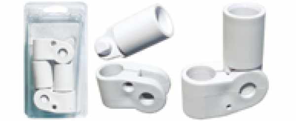 SNODO ESTERNO PER TENDALINO ABS BIANCO MM.22