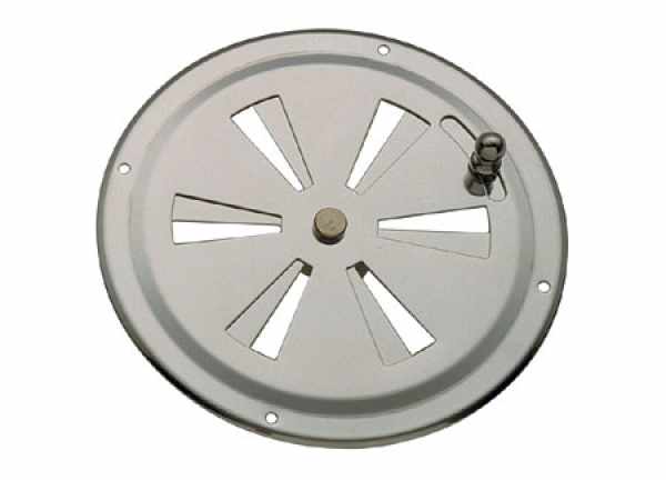 PRESA D'ARIA CIRCOLARE C/CHIUSURA MM.103 INOX