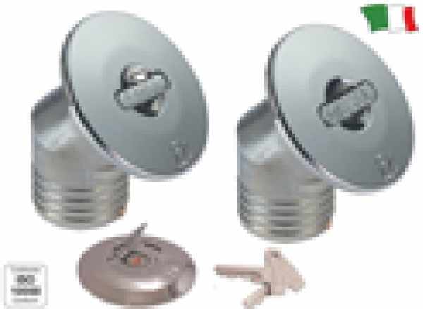 TAPPO IMBARCO FUEL LEVA INCASSO OTTONE CROMATO CURVO