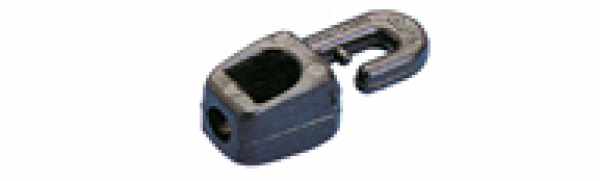 GANCIO IN NYLON NERO MM.6 TERMINALE