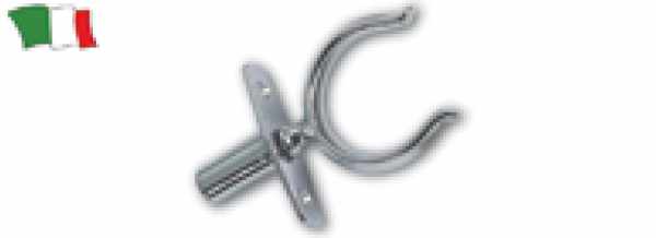 SCALMIERA IN OTTONE CROMATO CON BOCCOLA MM.58