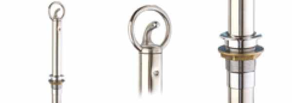 ASTA TRAINO SCI NAUTICO IN ACCIAIO INOX MM.40