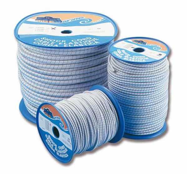 TRECCIA ELASTICA BIANCA MM.8