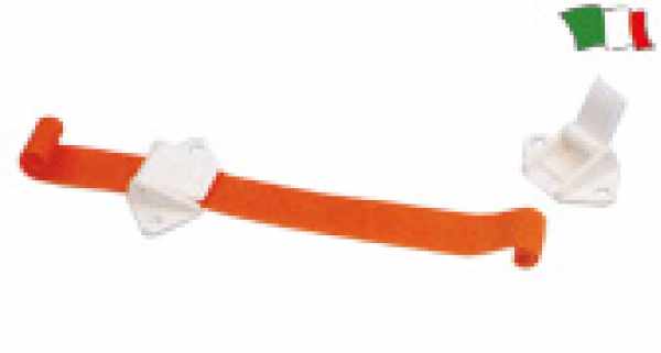 FIBBIA PER TENDALINI NYLON BIANCA