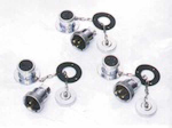 SPINA/PRESA 2POLI GRANDE STAGNA OTTONE CROMATO