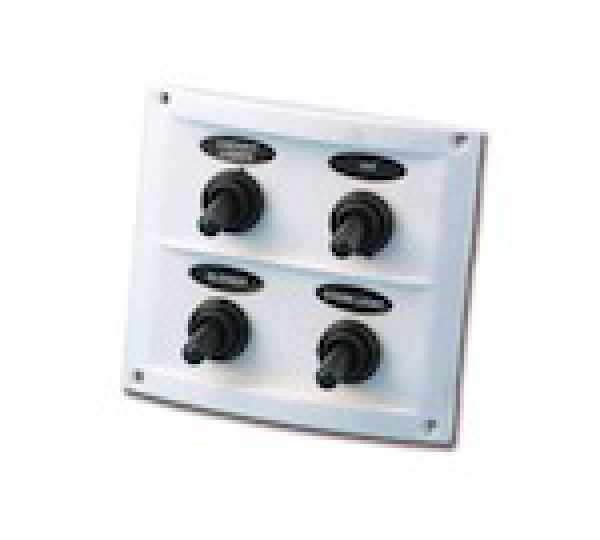 PANNELLO MOD.E 4 INTERRUTTORI BIANCO
