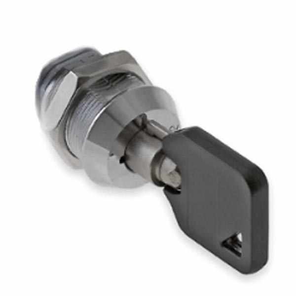 SERRATURA PER SPORTELLI OTTONE CROMATO C/CHIAVE