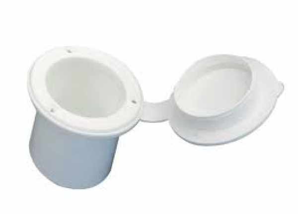 CONTENITORE PORTADOCCIA TONDO BIANCO
